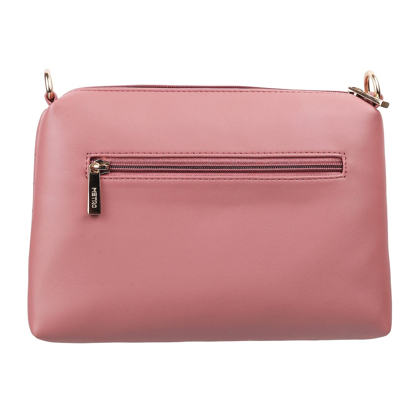 Metro Women Peach Zip Top Sling Bag (66-7352)