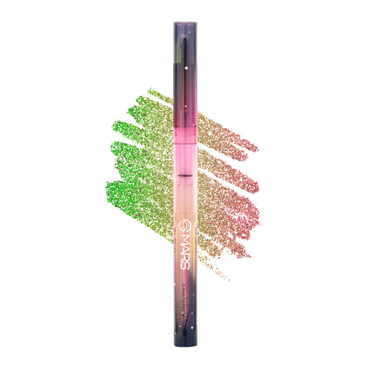 MARS Northern Lights In A Pen Retractable Eyeliner (0.35gm) (01-SWEDISH AURORA) | Duo-Chrome Shimmer Effect | Long-Lasting | Water Restiant & Smudge-Resistant | Silky Smooth Glide | All Day Wear