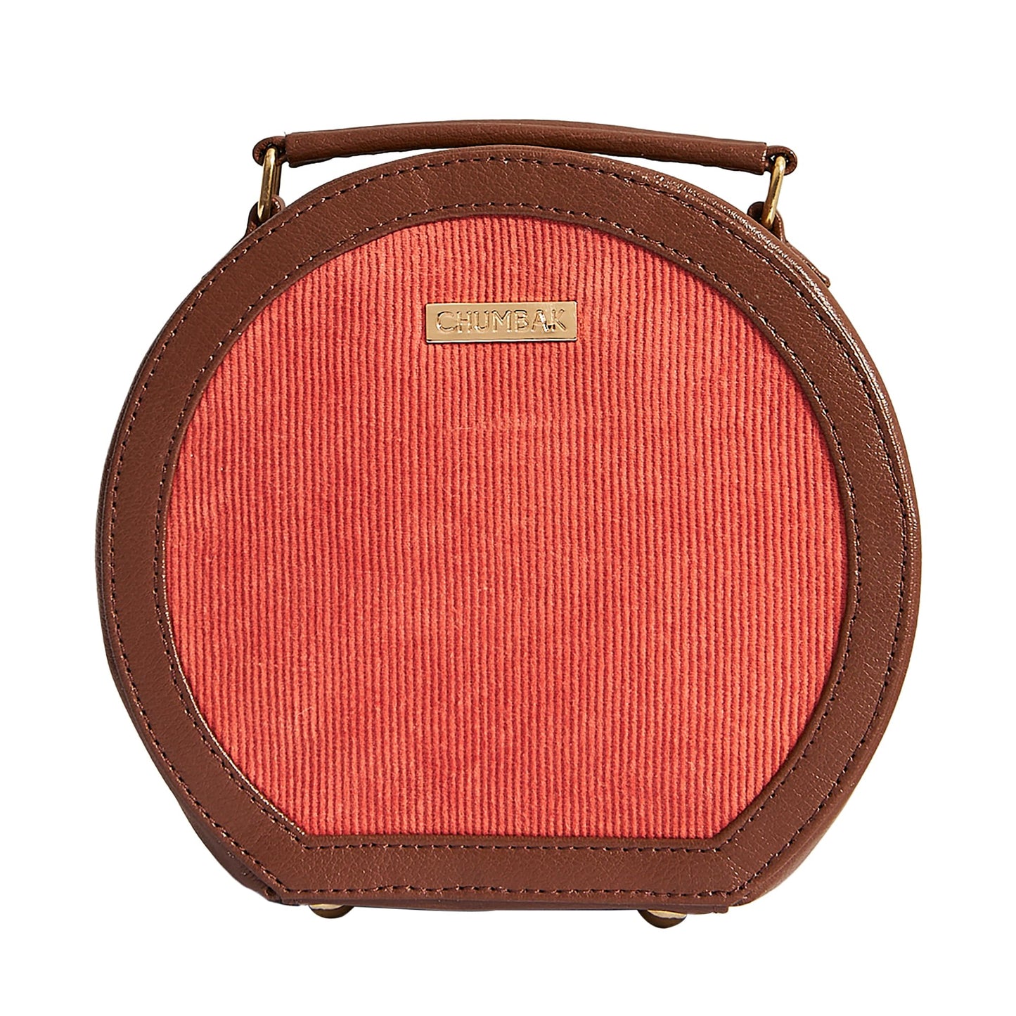 Chumbak Batik Bloom Embroidered Sling|Red