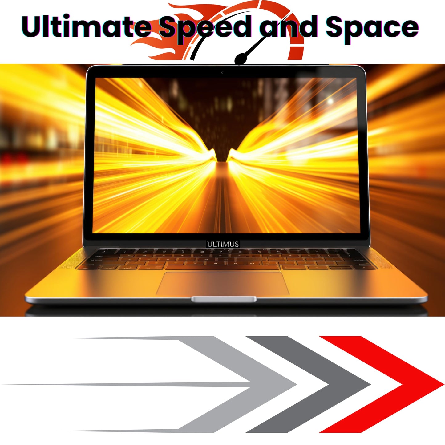 Ultimus APEX Bold N Intel Pentium Quad Core Laptop 8GB RAM 256GB SSD Expandable~1TB Ultra Thin Bezel 180° Hinge 2.0x1 3.0x1 USB HDMI SD Card Slot Dual Speaker Win11 Home Space Gray 1.2Kg
