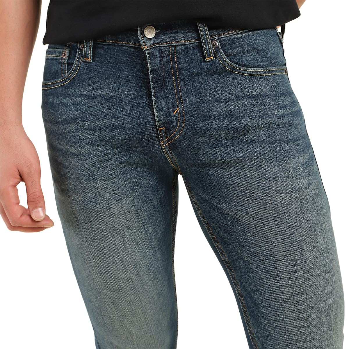 Levi's Men's Tapered Mid Rise Jeans (A7086-0090_Navy, 34