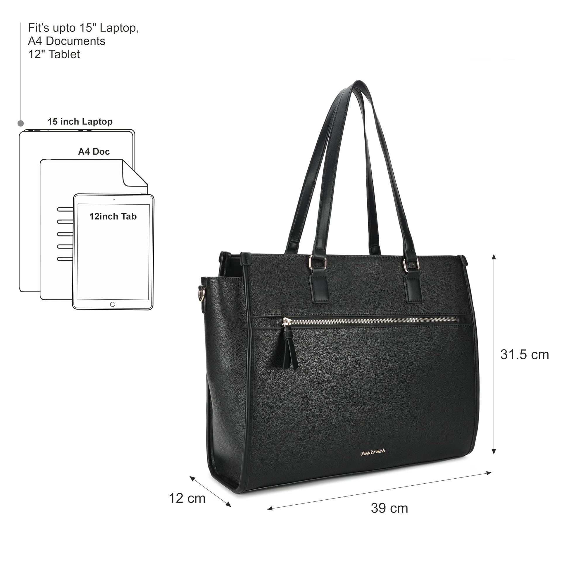 Fastrack WorkEase Structured Laptop Tote 15