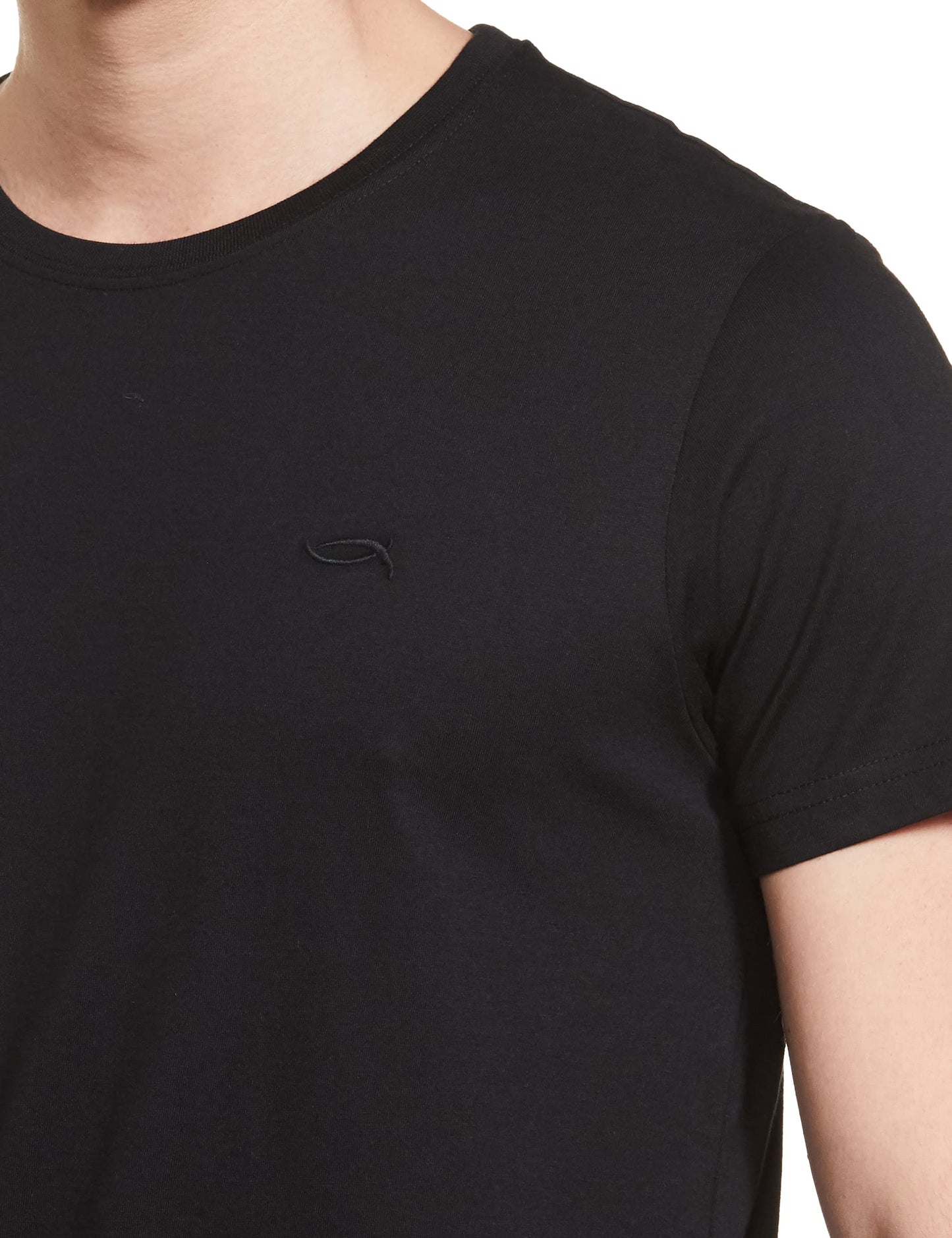 Max Men Solid Lounge Regular Fit T-Shirt_Su23Ltsscn00Black_L Black