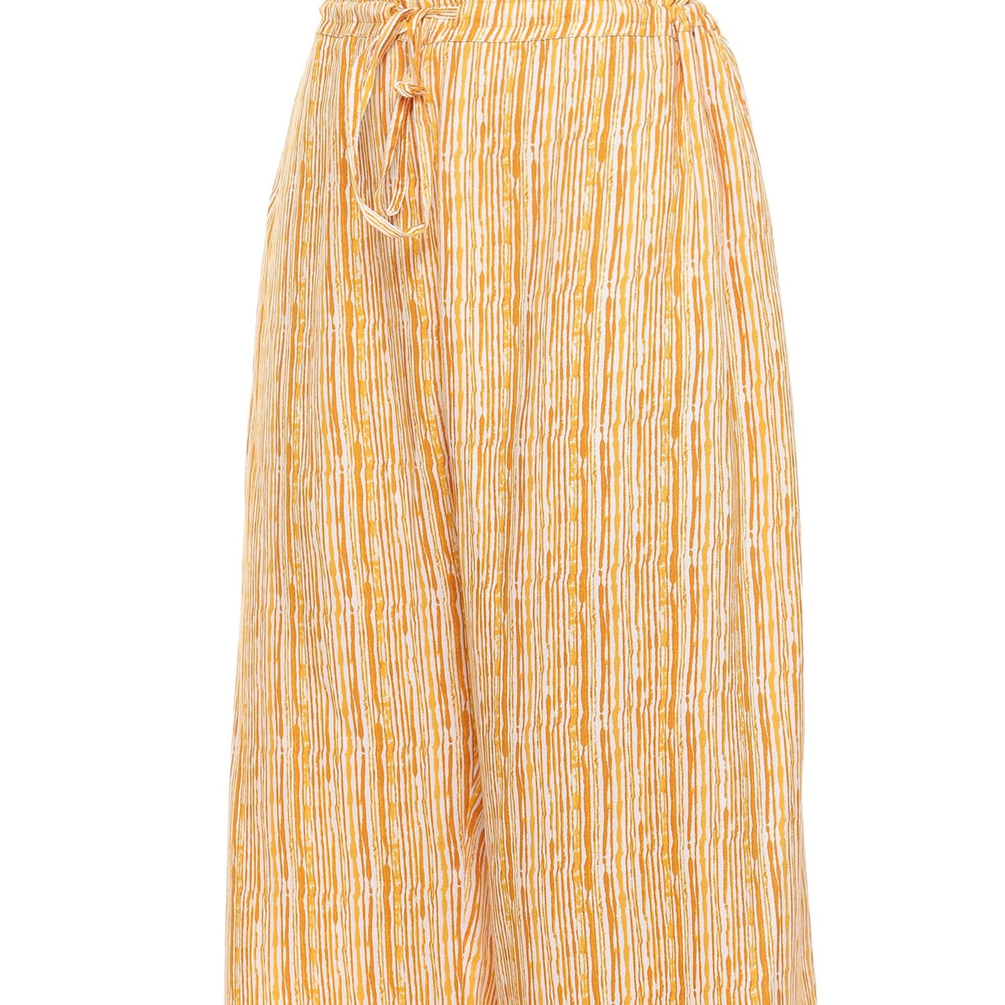 BIBA Women's Rayon Printed Straight Kurta Salwar Kurta Dupatta (Skd9677_Yellow_34)