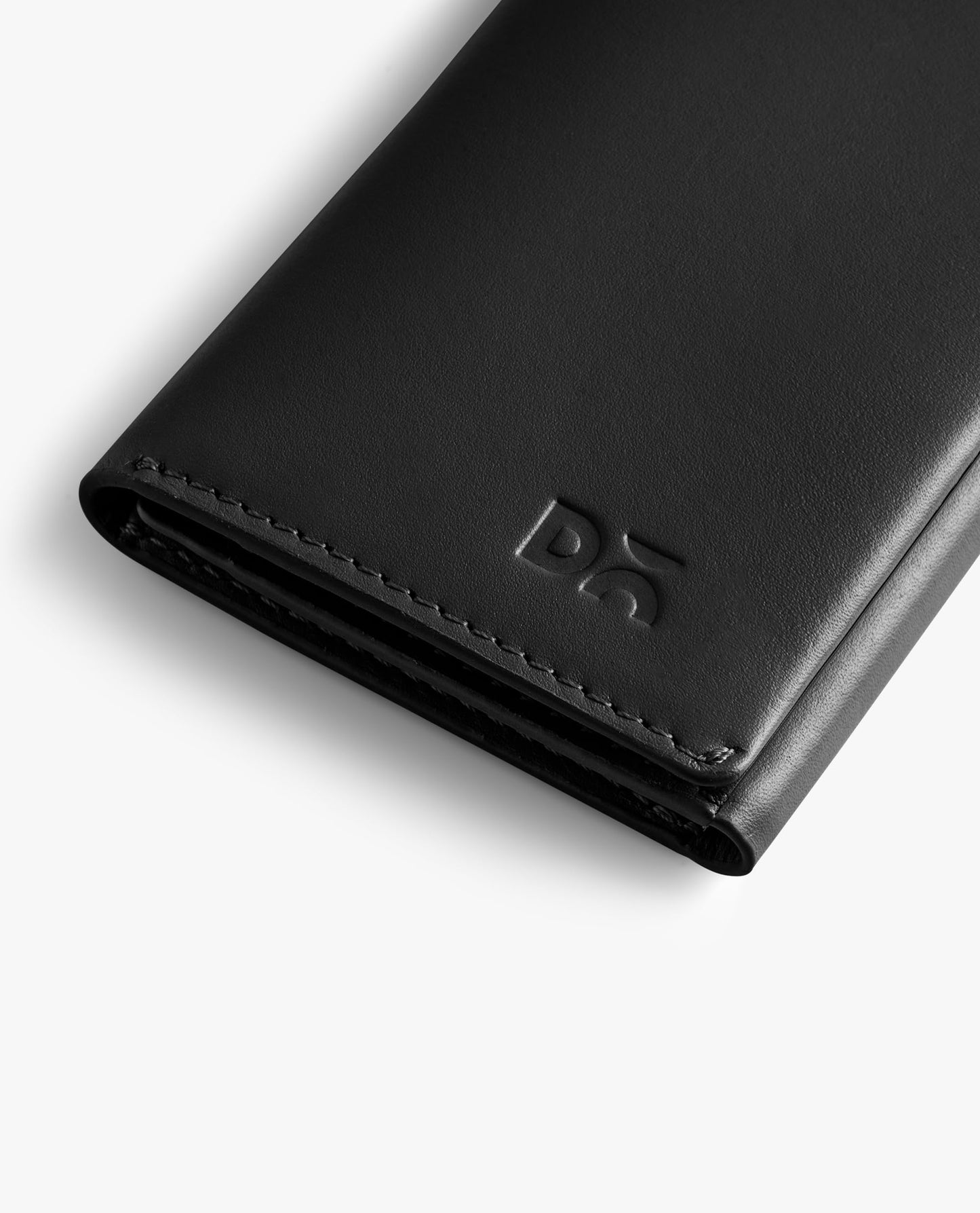 DailyObjects Black Even Wrap Card Wallet | Men Women | Premium Design | Full-Grain Leather | Handcrafted | Card Holder | 8 Cards Slots | Dual-Tone Colorways | Magnetic Closure