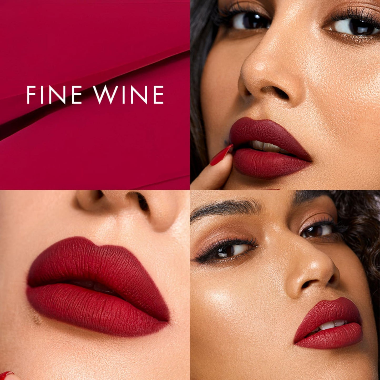 HYUE HydraMatte™ Liquid Lipstick | The Signature Set: Corallina, Biscotti Hottie, Terracotta Tease, Mauve-licious, Fine Wine | 11ml | Soft-Matte Long-Wear | With Jojoba, Almond & Gooseberry Extracts