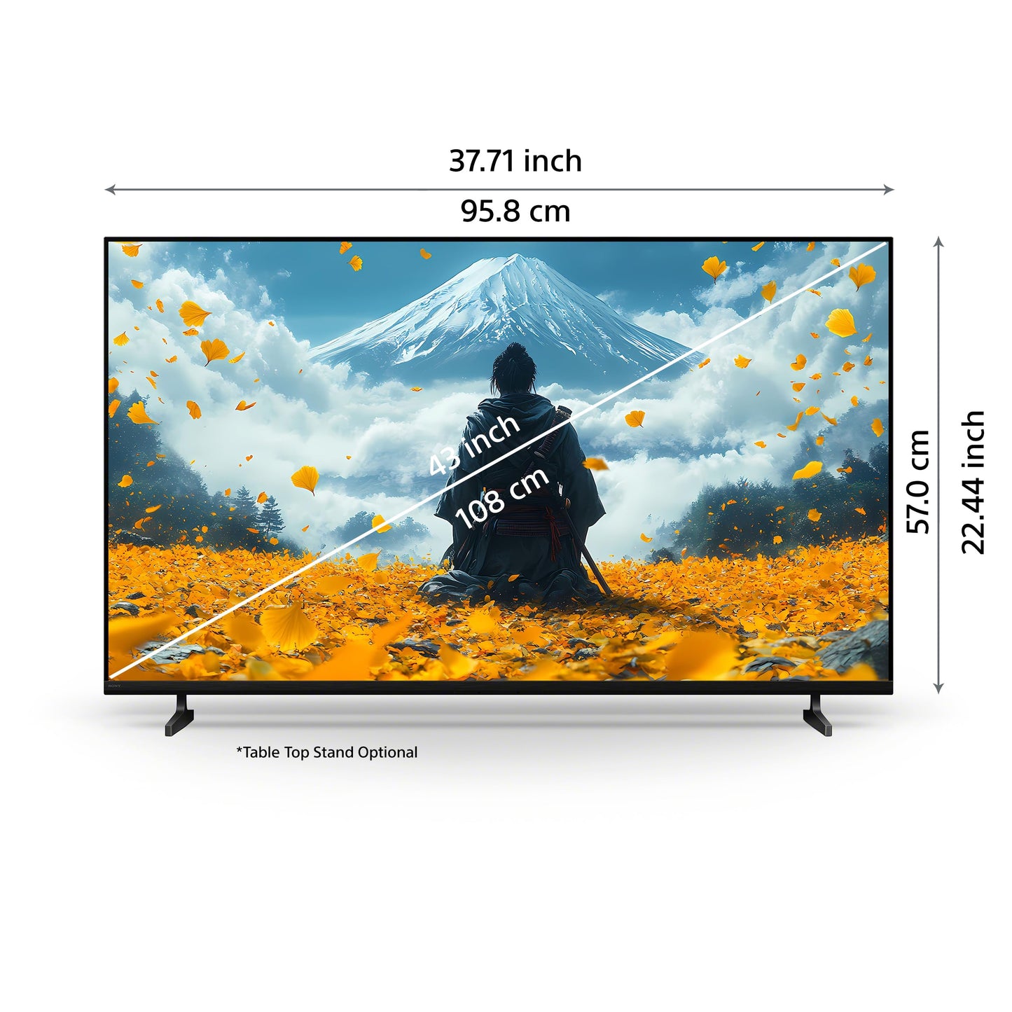 Sony 108 cm (43 inches) BRAVIA 2M2 Series 4K Ultra HD Smart LED Google TV K-43S22BM2