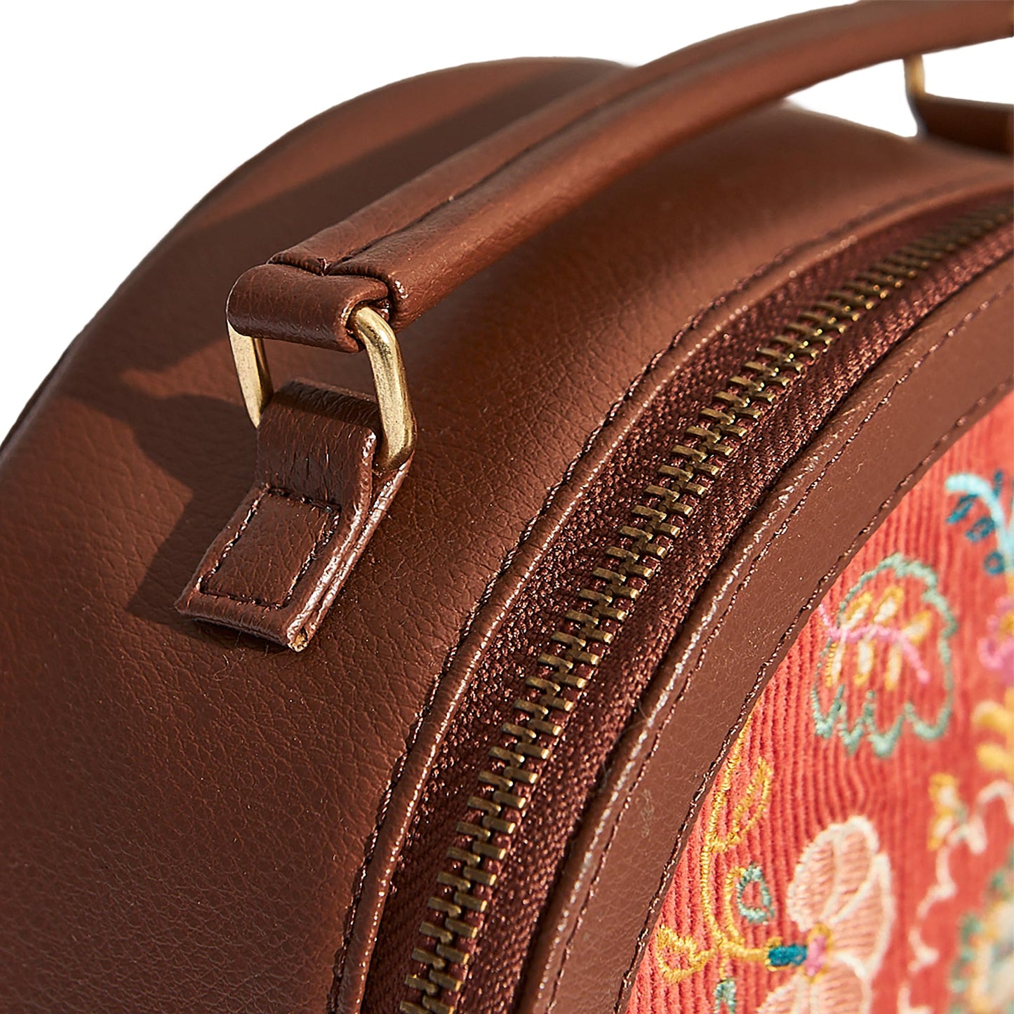 Chumbak Batik Bloom Embroidered Sling|Red