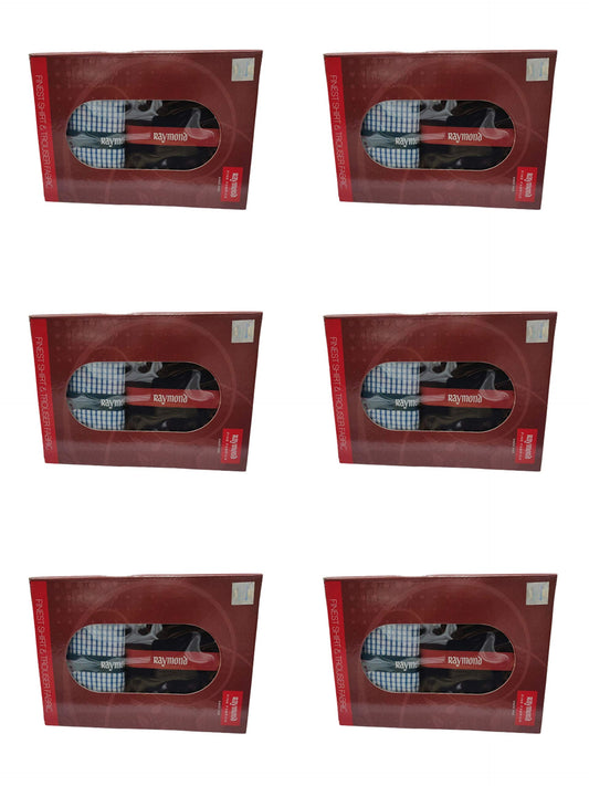 Raymond Fabrics Men's Cotton Unstitched Formal Pant 1.2 m and Shirt 2.25 m Fabric (Multicolour, Free Size) - Set of 6