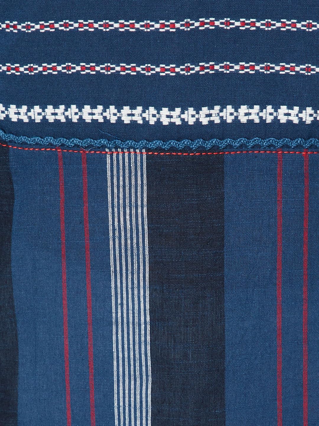 Max Women's Cotton Regular Kurta (PEWWSU25EI_Navy