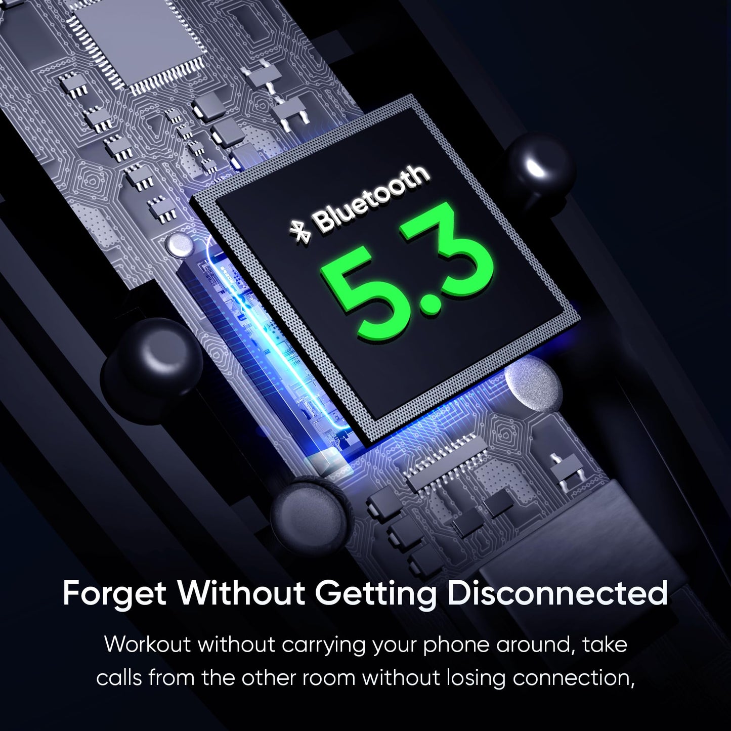 Mivi DuoPods A750 in Ear Ear Buds Wireless - 55H Playtime, USB Type-C Fast Charging, AI-ENC, Multi-Device Support, IPX4, Premium Metallic Ear Buds, Made in India