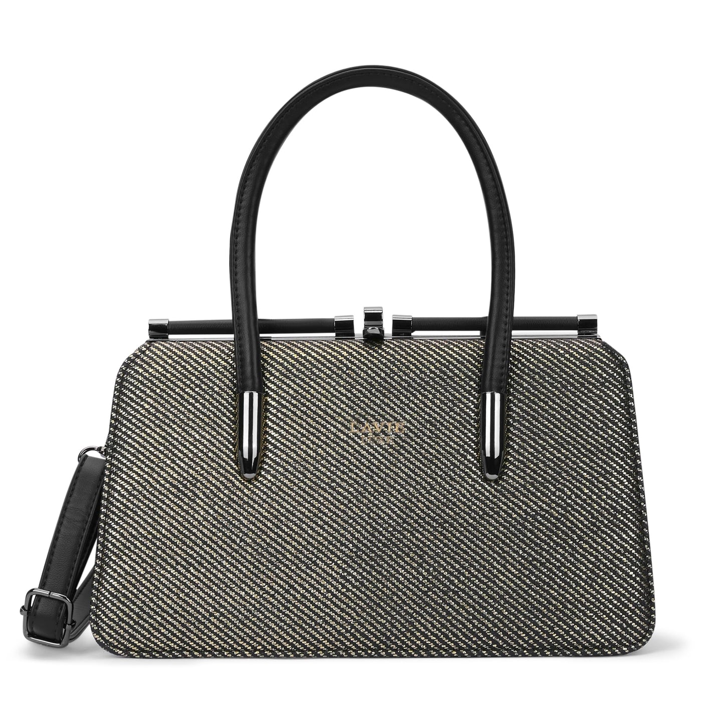 Lavie Luxe Women's Glam Book Dual Handle Satchel Handbag | Satchel Bag for Work | Ladies Purse | Stylish Shoulder Bag | Gift For Women