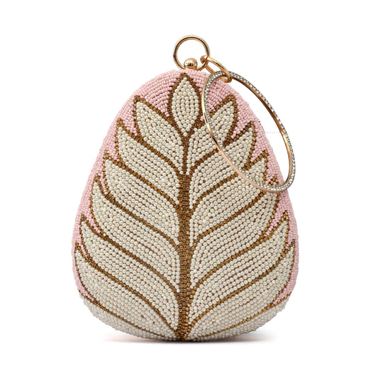 For The Beautiful You Pink Handcrafted Women's Clutch (eg-132)