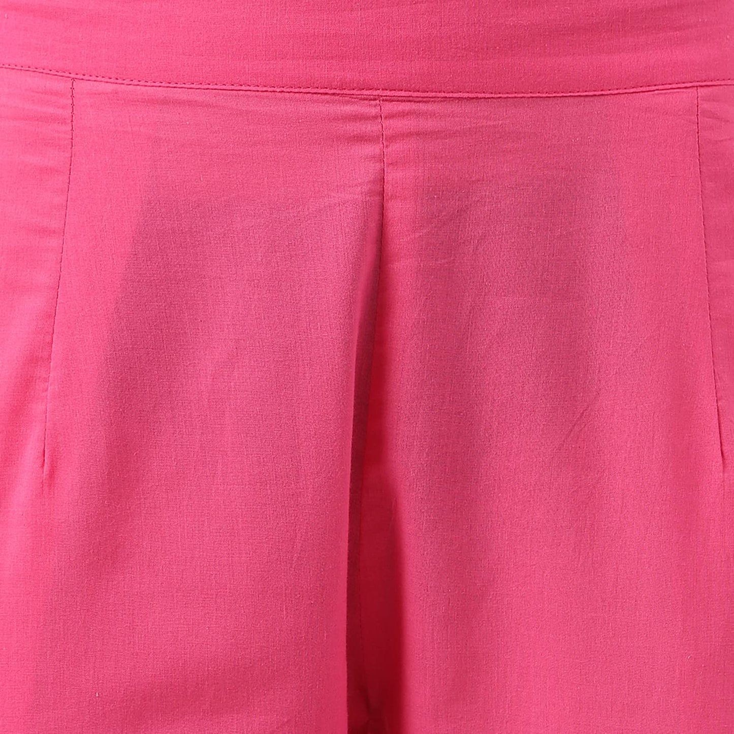 Divena Pink Solid Anarkali Kurta Pant set with Dupatta