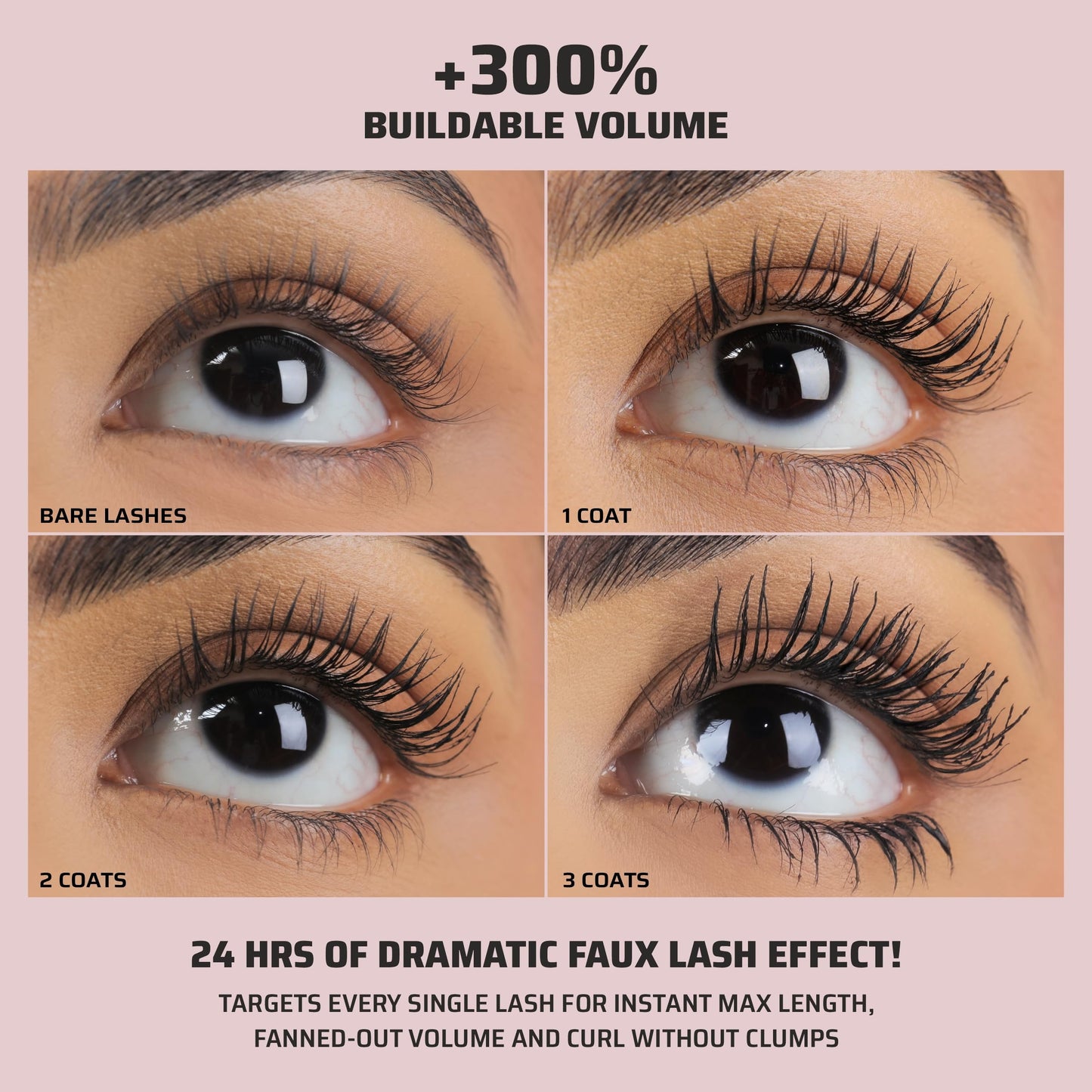 LA MIOR What The Lash! Mascara & Flexilift Brow Gel Duo - Extreme Volume + Length + Hypercurl, 24 Hr Wear, Waterproof, False Lash Effect, 2-in-1 Tinted Brow Lift with Biotin & Argan (Ultra Black)