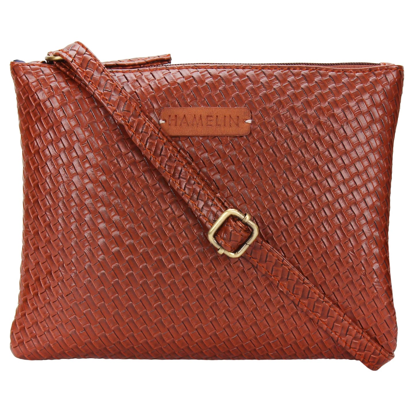 HAMELIN Everyday Sling Bags for Girls and Women | Stylish Vegan Leather Ladies Purse for Mobile Travel | Crossbody Bag | Designer Crossbody Bag |Side Purse |Ideal Women's Day Gifts, Brown