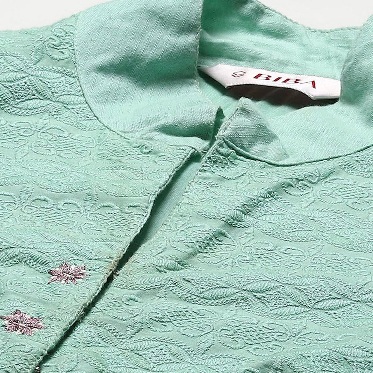 Biba Women Cotton Solid Suit Set (SKDASSORTED2802SS24LGRN_Green