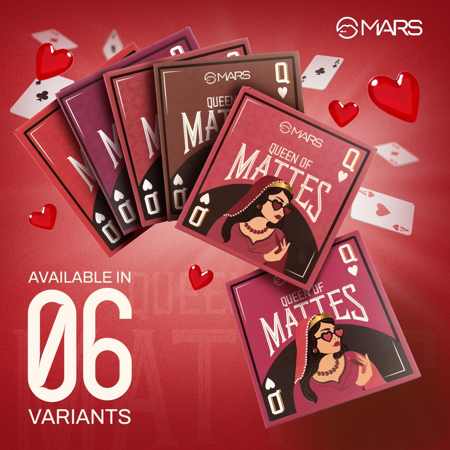 MARS Queen of Mattes Liquid Lipsticks Box Set of 3 (13.5 ml) (BLUSHED NUDES) | Smudgeproof & Transferproof | Intense Pigmentation Long-Lasting Wear | Customizable Colors | Matte Finish