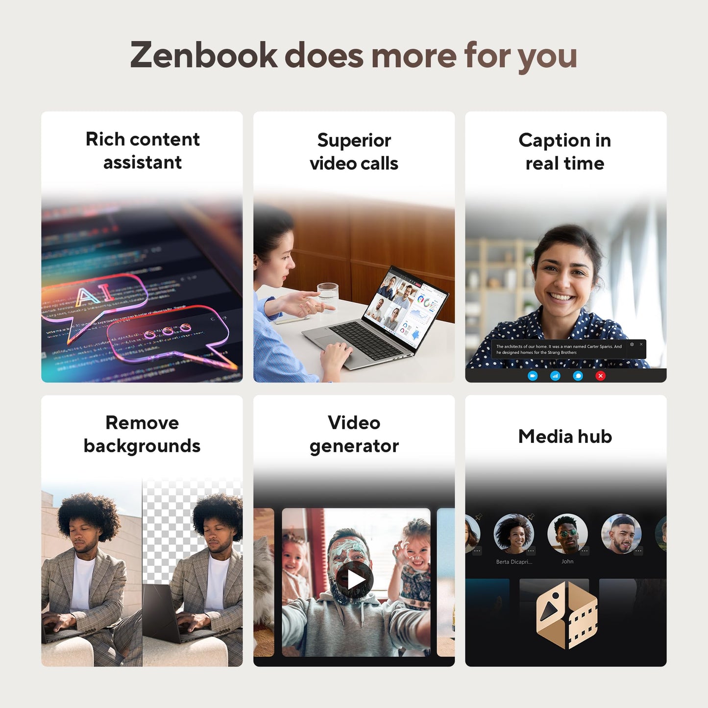 ASUS Zenbook S16, AMD Ryzen AI 7 Octa Core 350, 24GB,1TB,16" Touch Screen, 3K OLED, Windows 11,M365 Basic(1Yr)*,Office24,Scandinavian White,1.5 Kg,UM5606KA-RJ108WS,Next-Gen AI Laptop,Copilot+