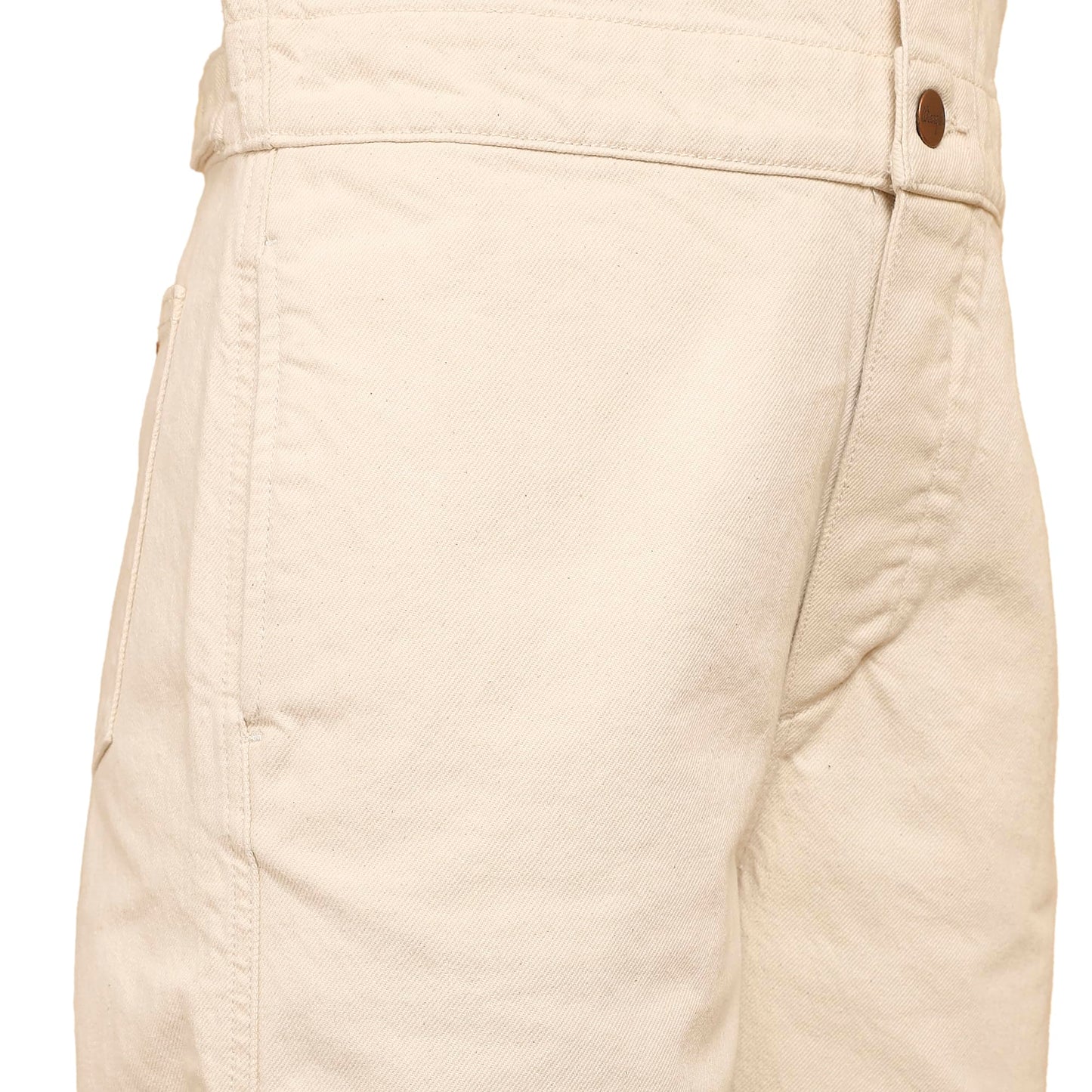 Wrangler Women's Solid White Classic Regular Fit Jumpsuit