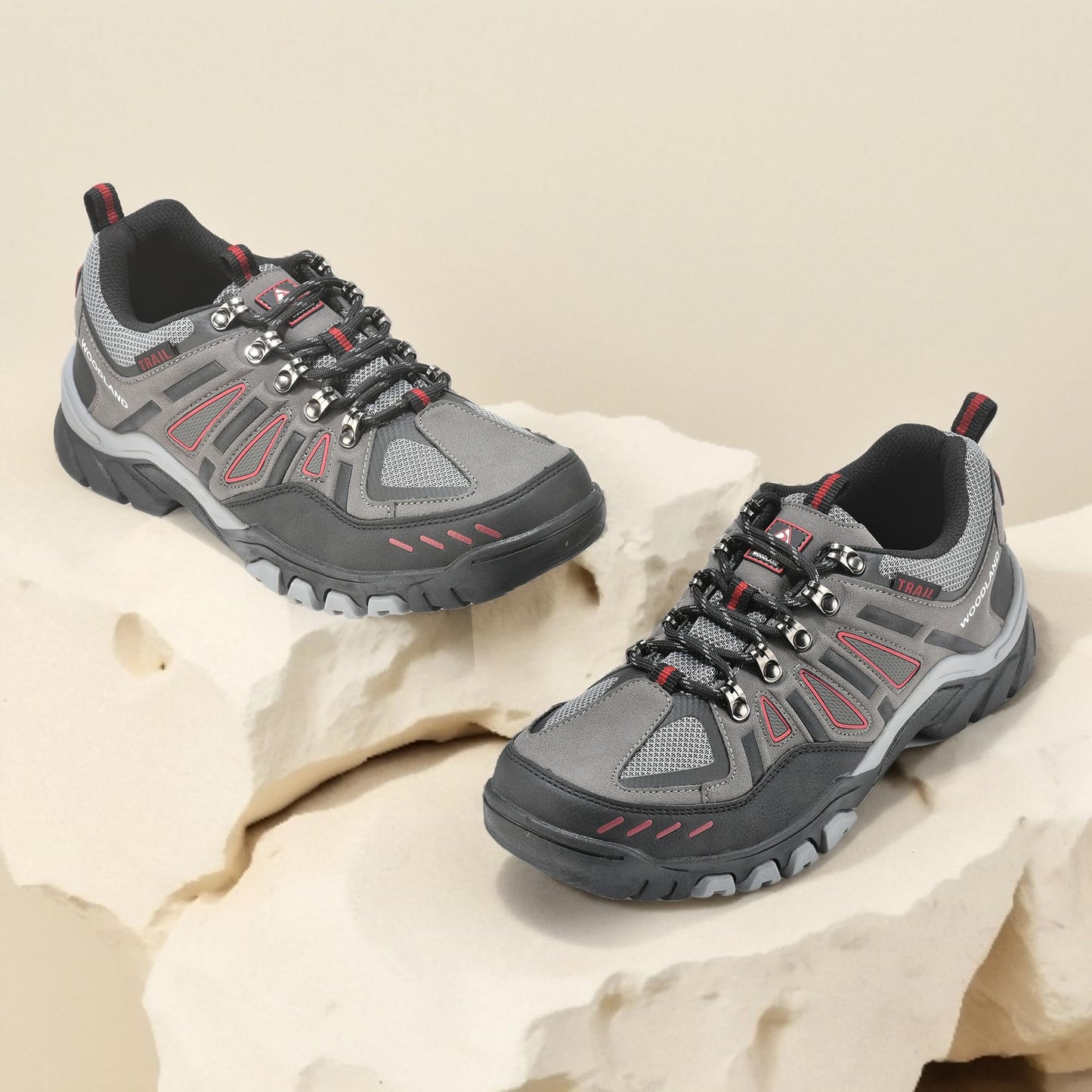 Woodland Men's Grey MESH Sports Shoes-9 UK (43EURO) (22YG200HS)