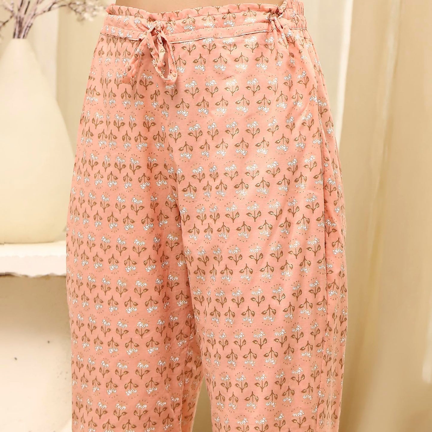 BIBA Women's Assorted Cotton Hand Block Print Unstitched Suit Set