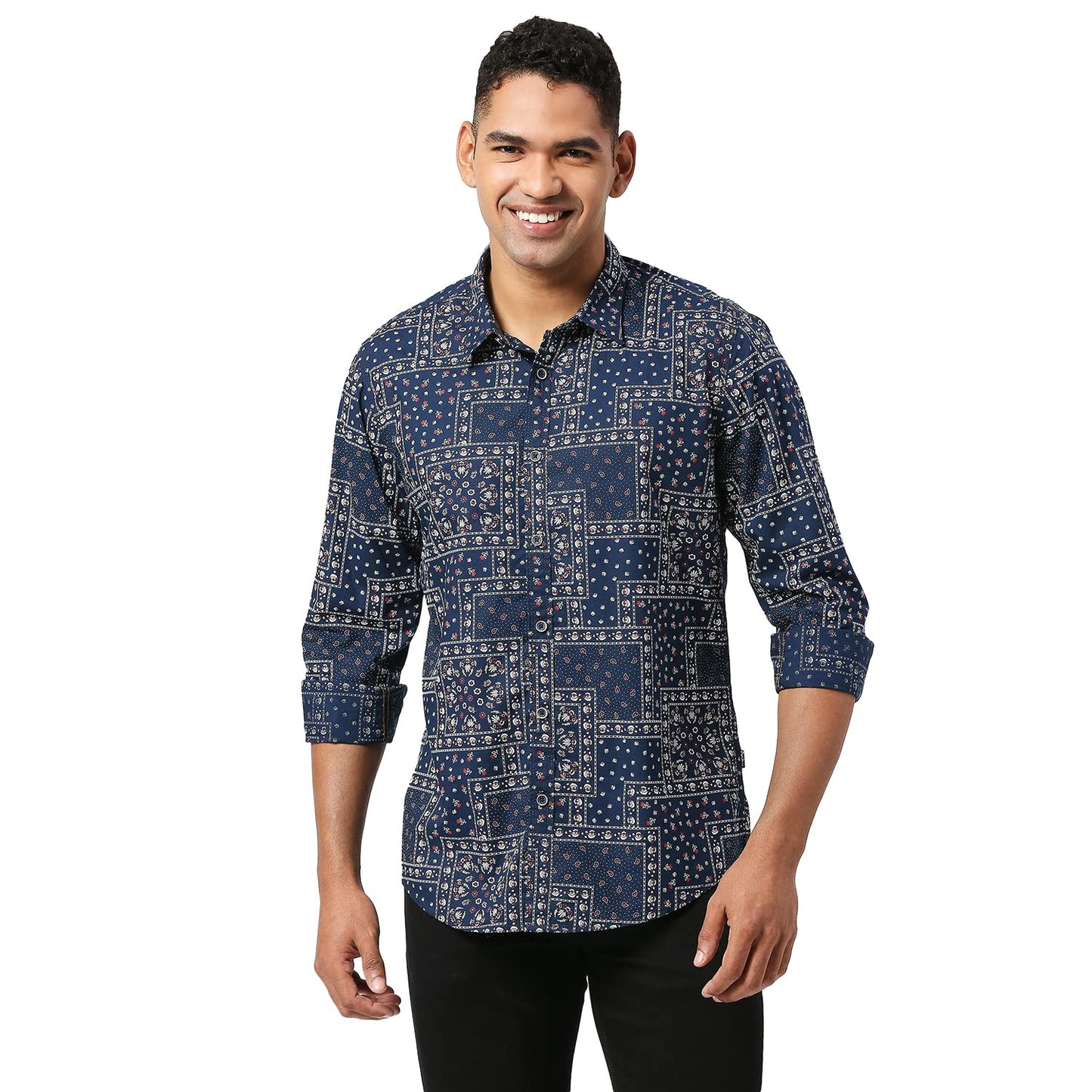 Pepe Jeans Men's Regular Fit Shirt (PM308052595XXL_Navy
