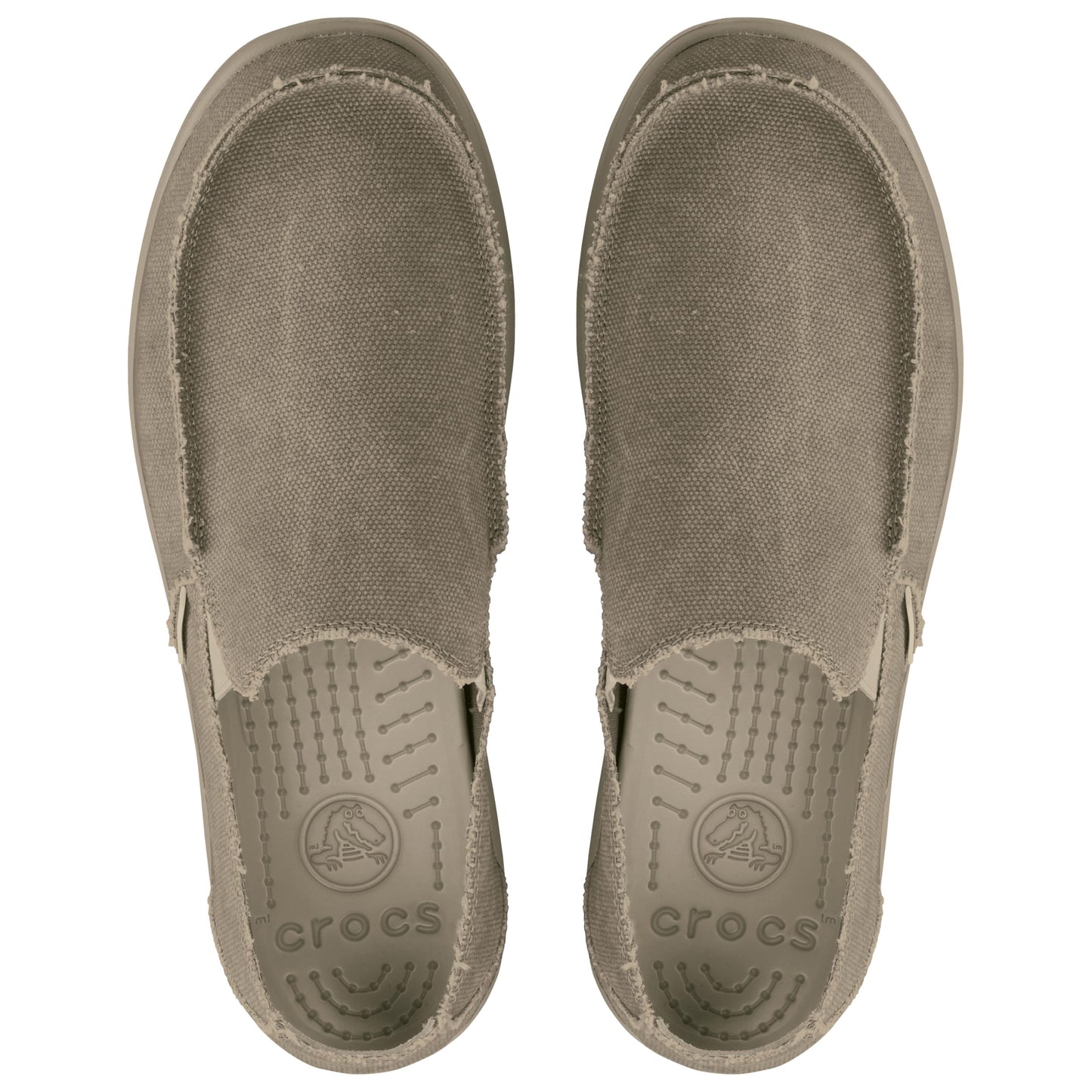 Crocs Mens Santa Cruz Khaki/Khaki Loafer - 9 UK (M10) (10128)