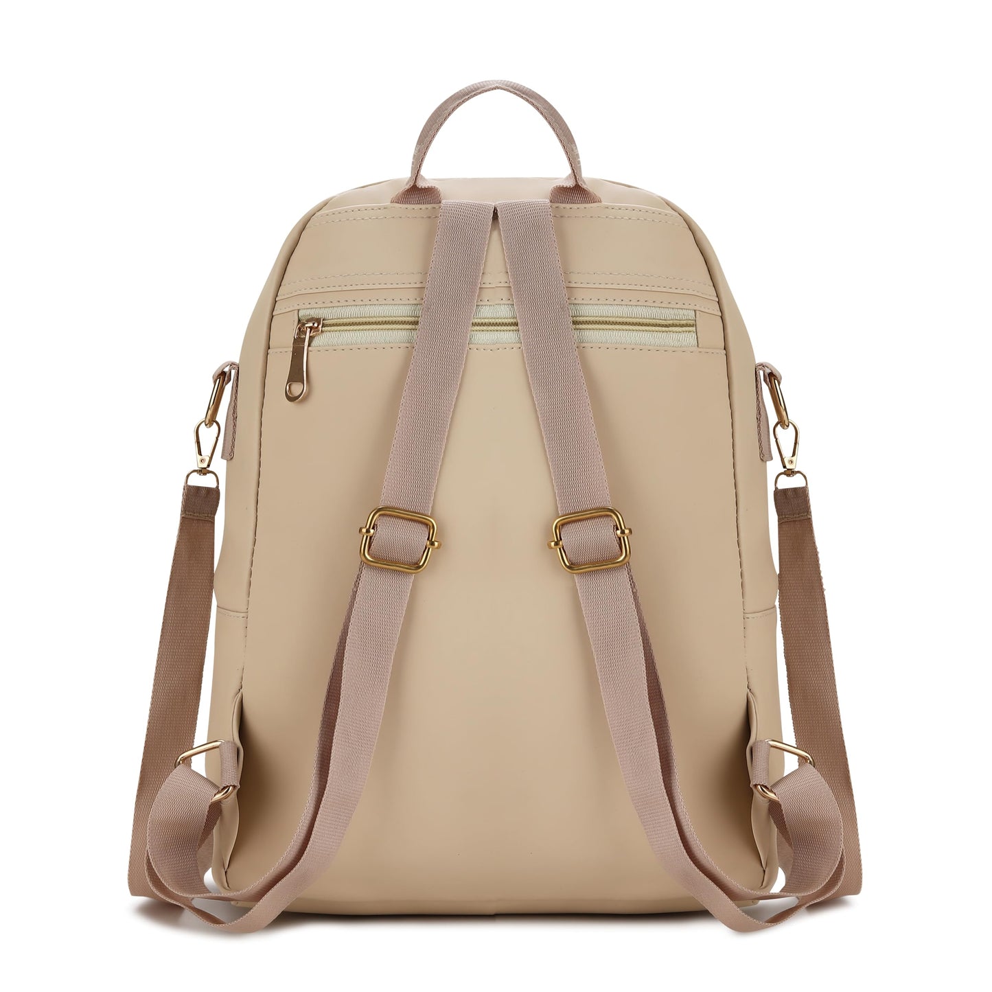 SKUGG Women's Backpack Purse – Stylish PU Leather Backpack for Women, Fashion Travel Daypack with Anti-Theft Pocket, Lightweight & Durable (Cream)