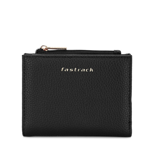 Fastrack Women's Two-Fold Wallet | Multiple Card Slots, Cash Slots, Zip Coin Pocket | Compact & Organized | 6 Months Warranty