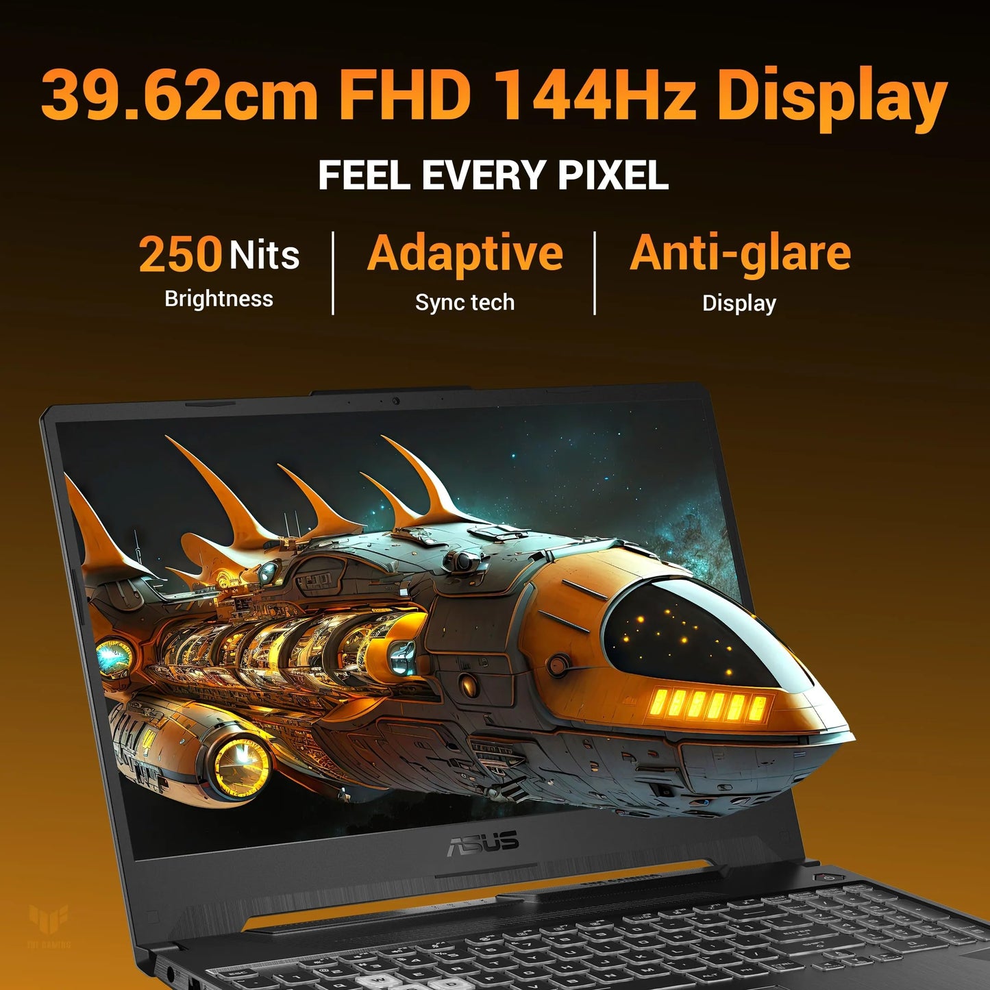 ASUS TUF A15, AMD Ryzen 7 170, RTX 3050-4GB, 16GB RAM (Upgradeable), 512GB SSD, FHD, 15.6"(39.6 cm),Windows 11 Home,Graphite Black, 2.3 Kg, FA506NCQ-HN006W, Gaming Laptop