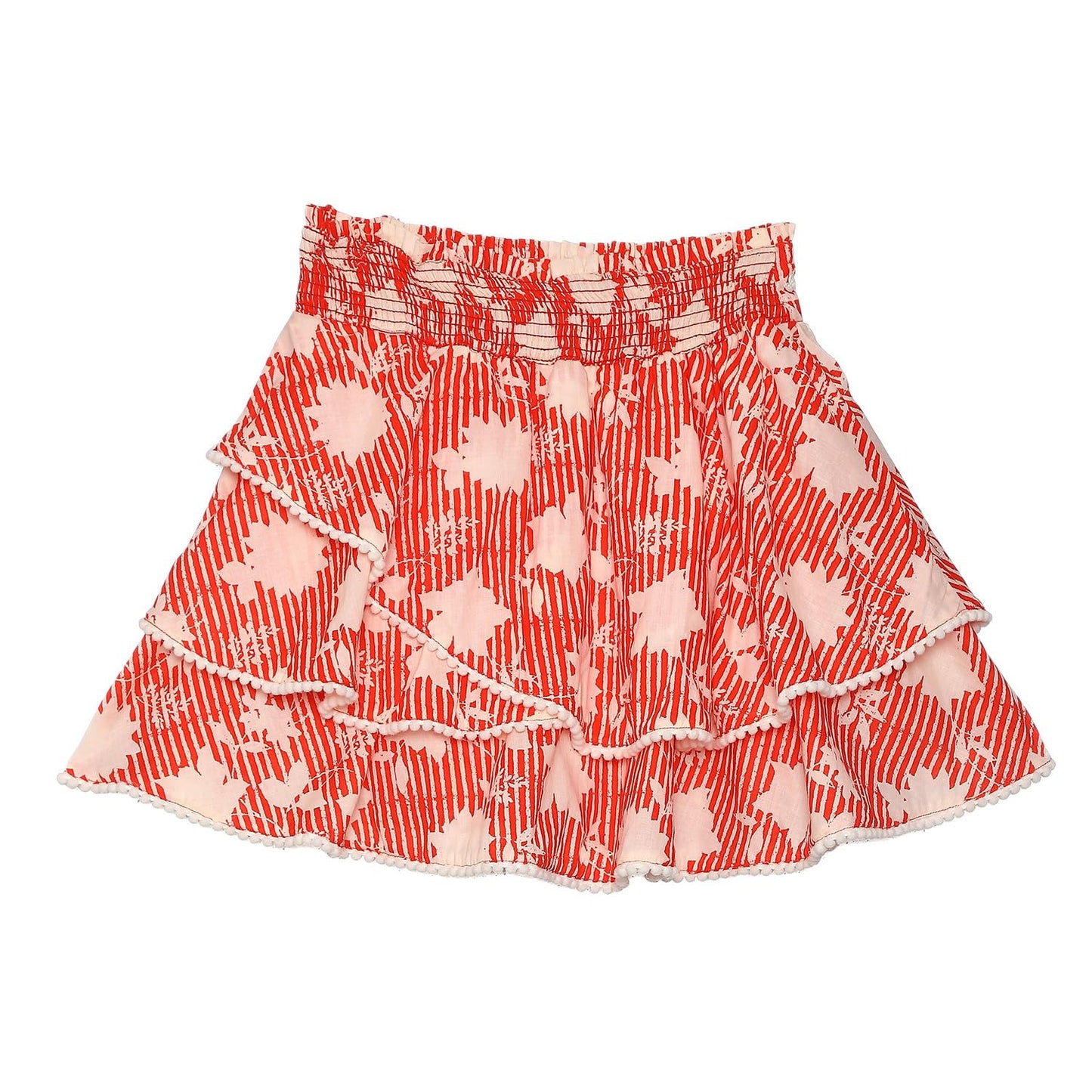 BIBA Girls Printed Kid(KWBEADED BRIGHTS5691_RED_3)