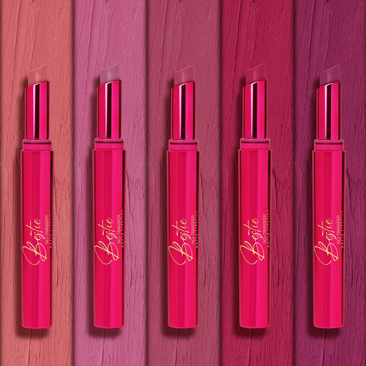 Parul Garg Beauty Bestie – No-Transfer Lipsticks | Bold Matte & Long-Lasting | Hydrating with Hyaluronic Acid, Vitamin E & SPF 15 | Vegan, Cruelty-Free (Forever Pink Favourites, Pack of 5)