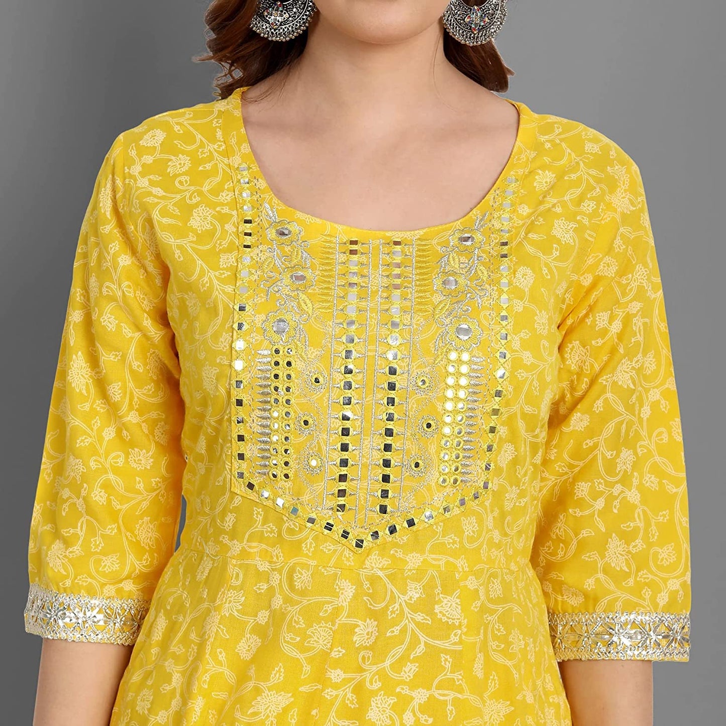 Rangnavi Women Rayon Anarkali Embroidered Printed Anarkali Salwar Kameez XL