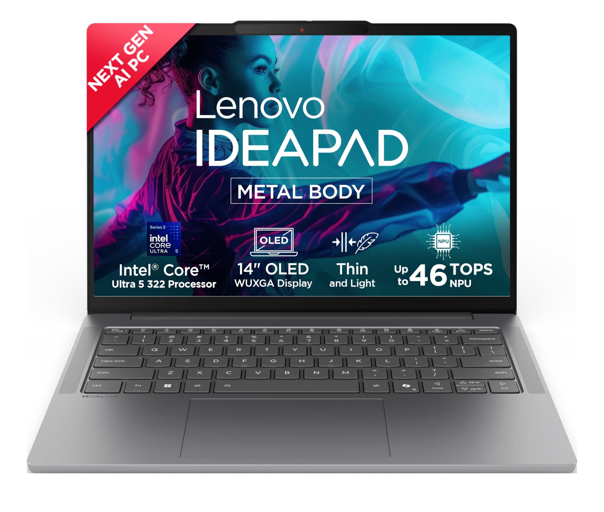 Lenovo IdeaPad Slim 5 Intel Core Ultra 5 322 Next-Gen AI PC (16GB