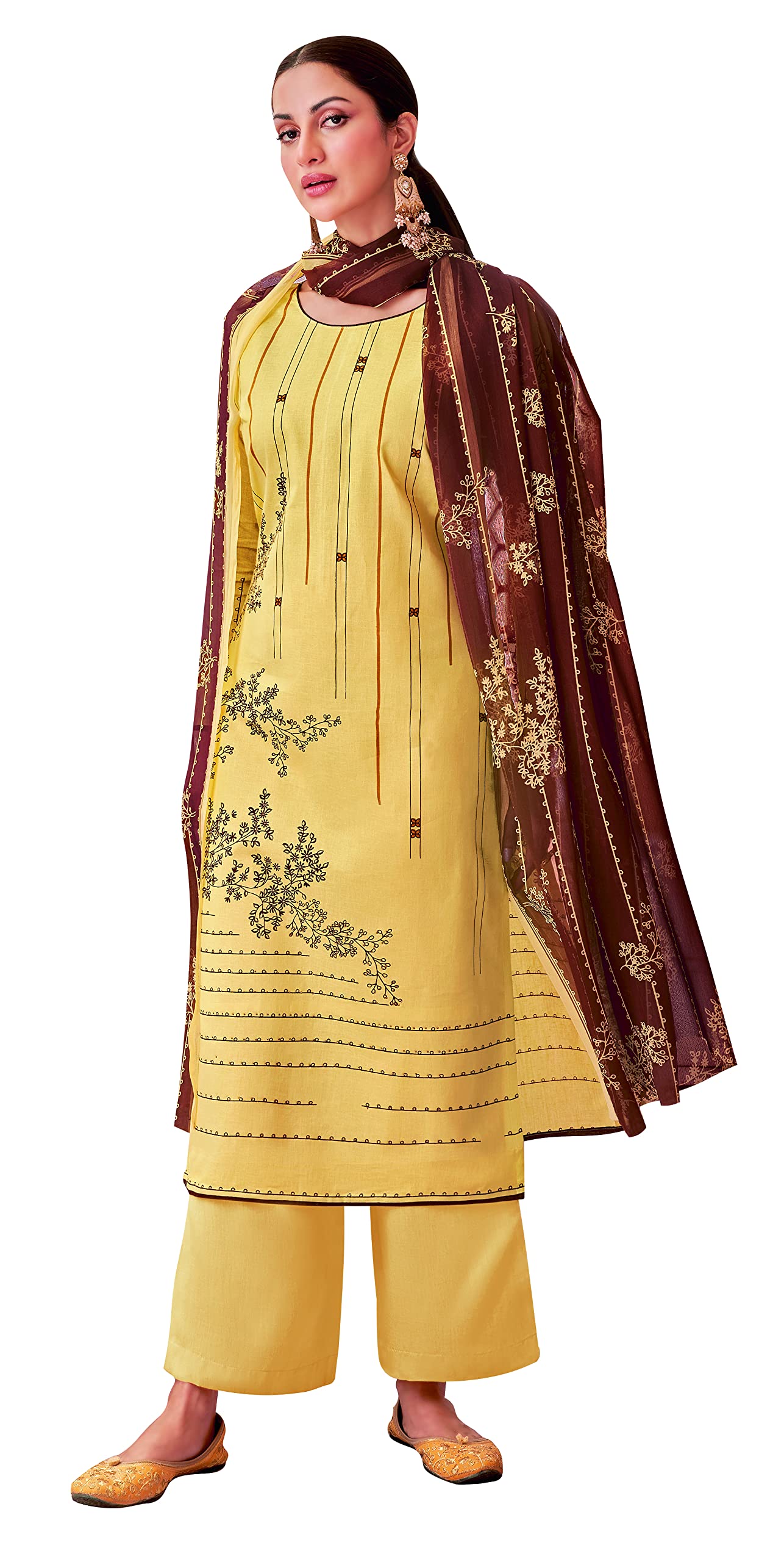 DRAVINAM Trends Womens Suit Set (Unstitch Dress Material)