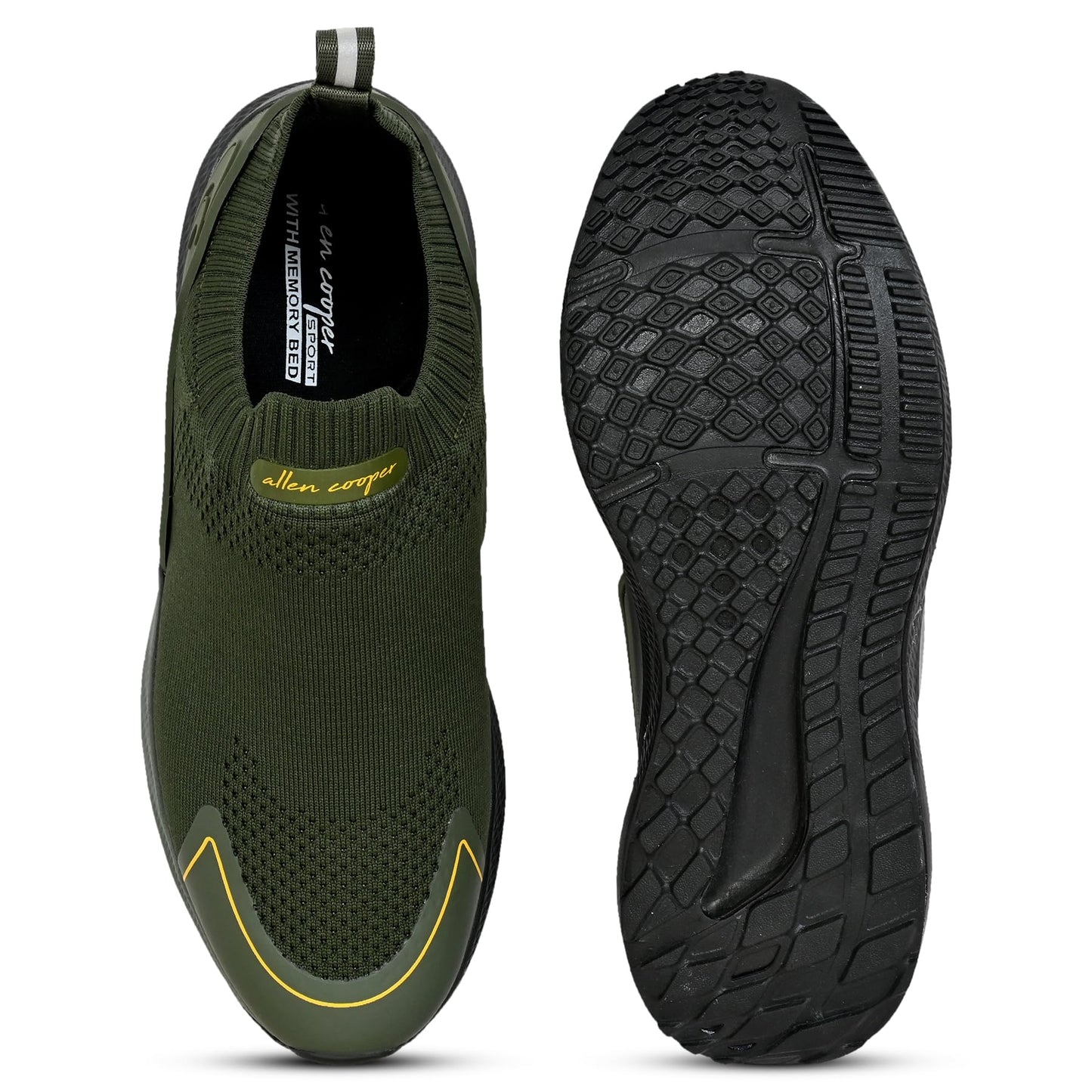 Allen Cooper Mesh Sports Shoes for Men(650O-9)