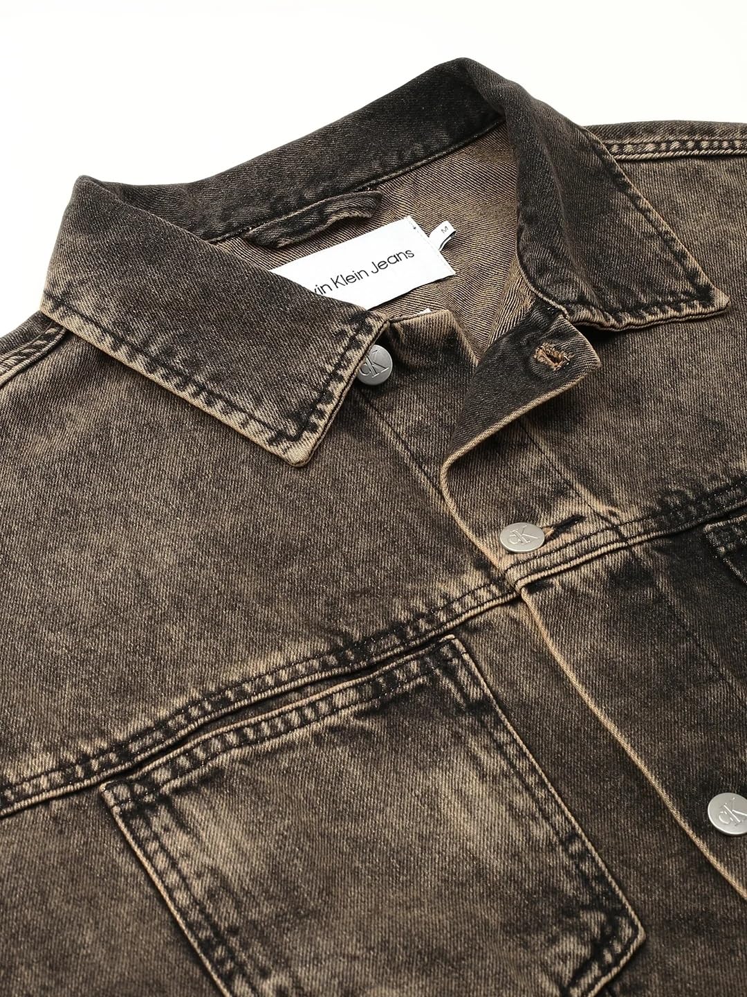 Calvin Klein Jeans Solid Boxy Fit Cotton Jacket