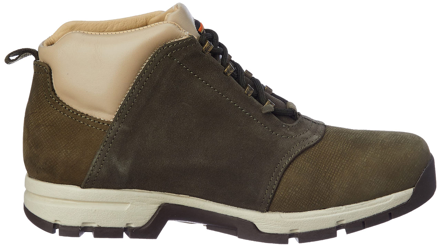 Woodland Men's Olive Green Leather Boots-6 UK (40 EU) (OGB 0706109NW)