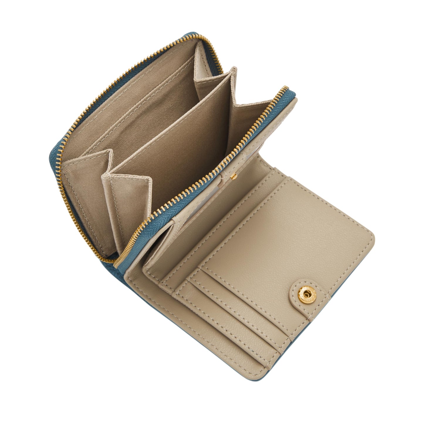 Fossil Leather Women Logan Blue Wallet SL7923106