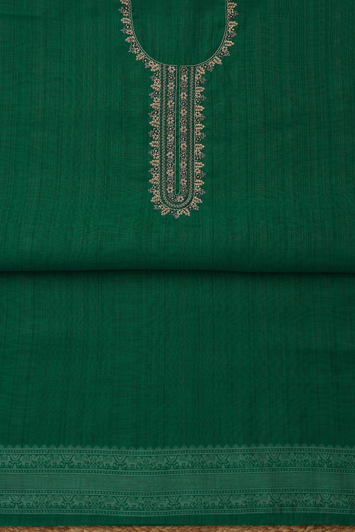 Soch Womens Linen Shimmer Embroidered Unstitch Dress Material With Sequins