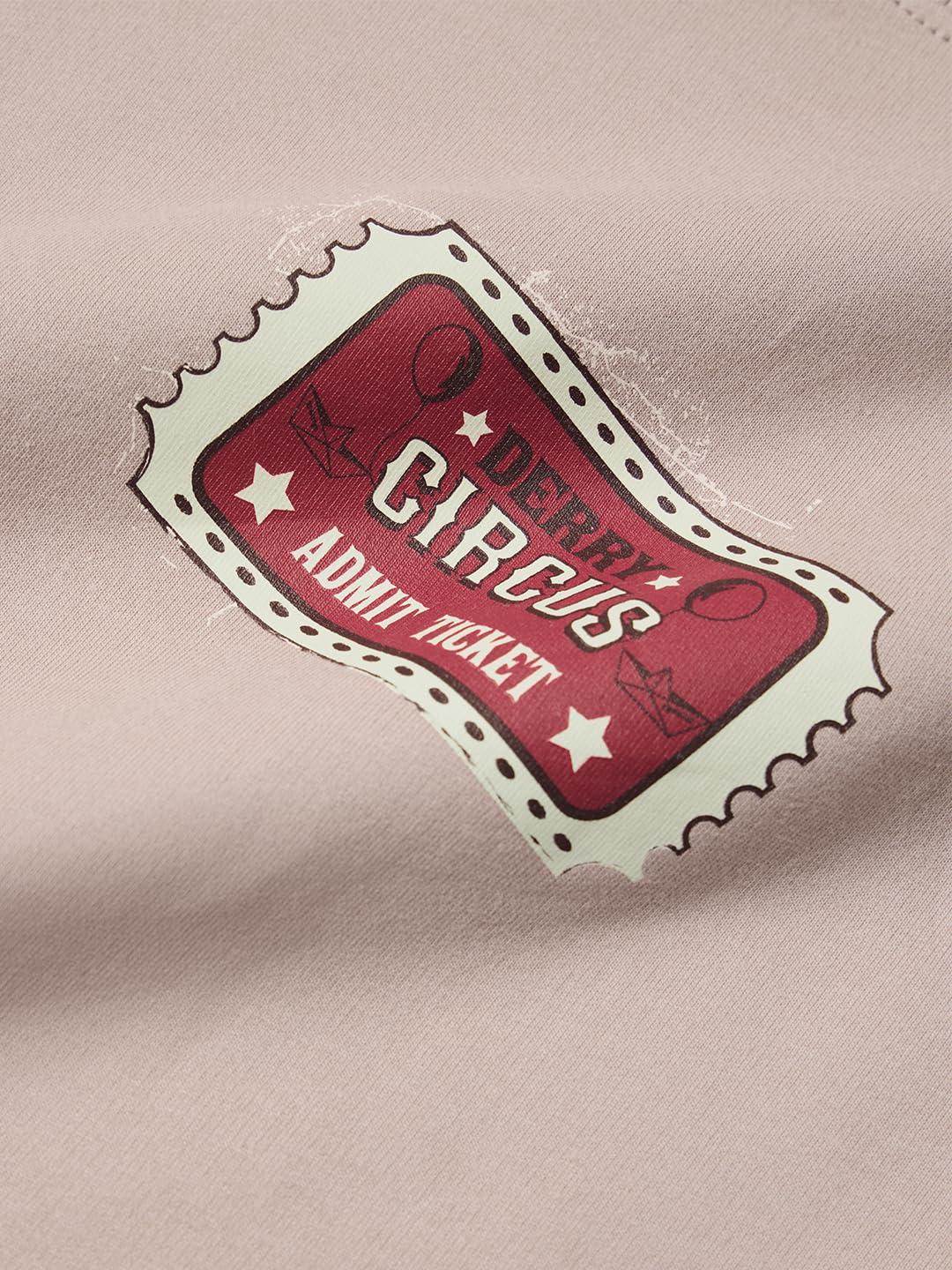 The Souled Store Official IT : Derrys Calling Mens and Boys Oversize Fit Half Sleeves Cotton T-Shirt Beige