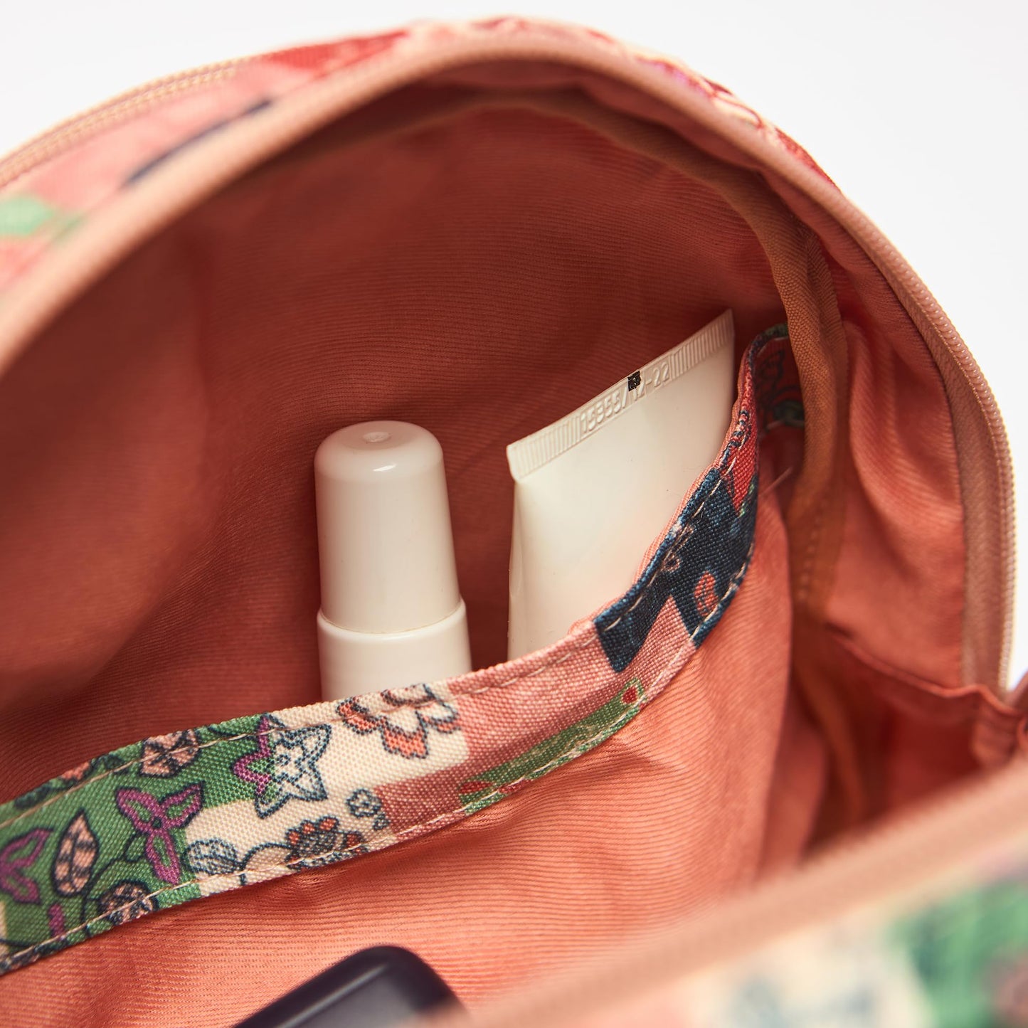 Chumbak Raasta Mini Backpack - Batik Patch Print, Digital Nomad, Stylish Small Bag Crossbody Handbag Bags for Women and Girls, Mobile Phone Bag, Ladies Purse