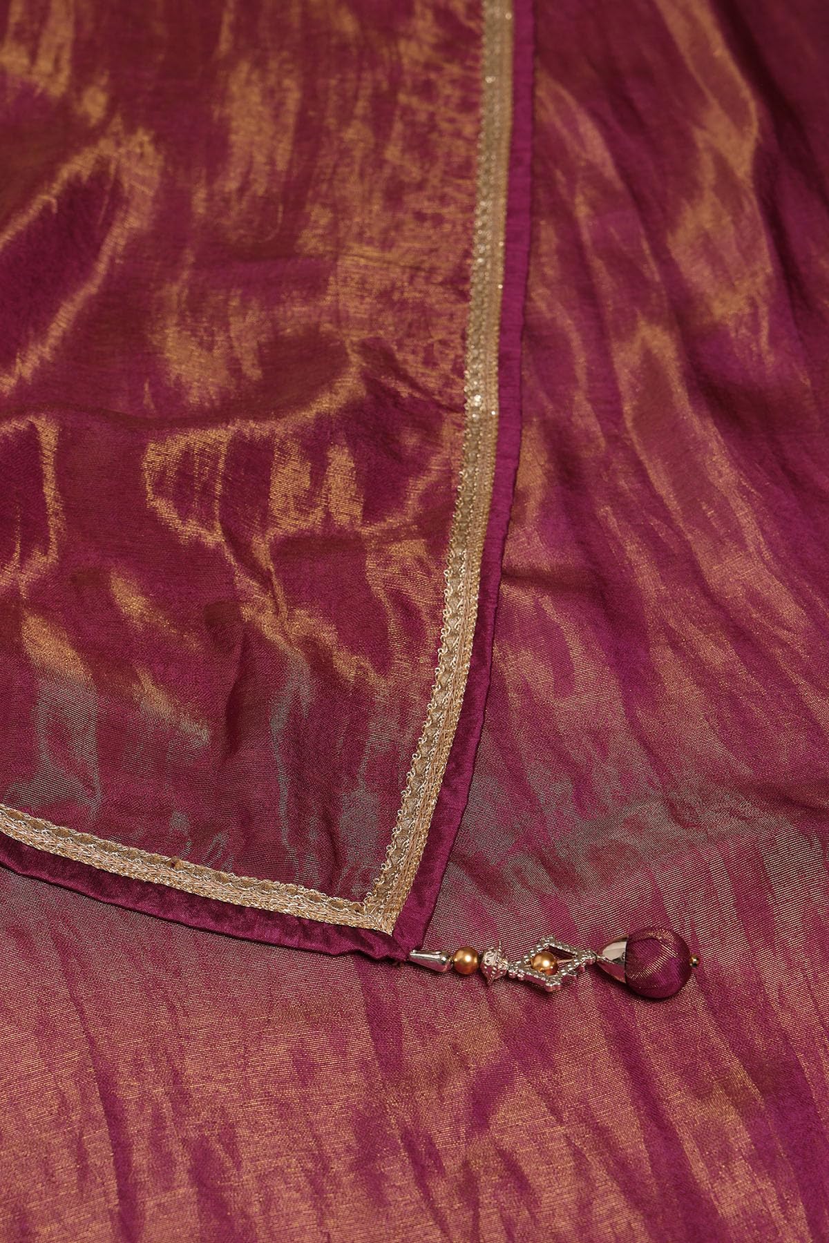 Soch Womens Wine Viscose Blend Embroidered Lehenga Choli With Zari