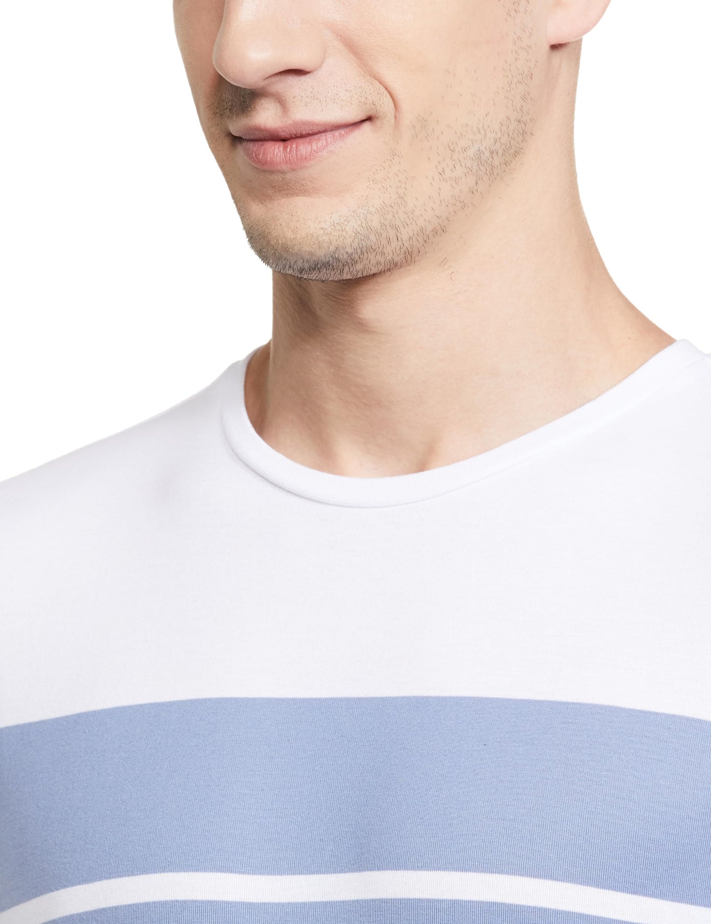 Allen Solly Men's Regular Fit T-Shirt (ASKCCURGFI49903_White XL)