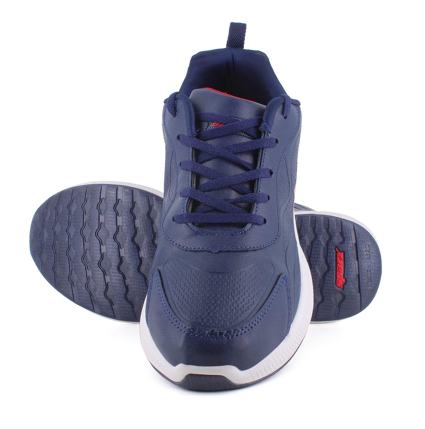SPARX Men SM-736 Navy Blue Red Sports Shoes (SX0736GNBRD0008)