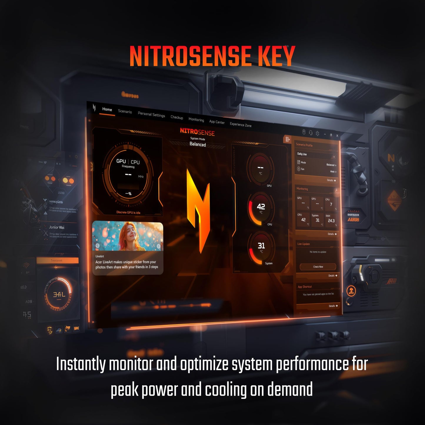 Acer Nitro V 15, Intel core i7-13th Gen 13620H,NVIDIA GeForce RTX - 5050 8GB, 16 GB/512 GB,Full HD IPS,15.6"/39.62 cm,165 Hz, Win 11 Home, Obsidian Black, 2.113 kg, ANV15-52, Amber KB,Gaming Laptop