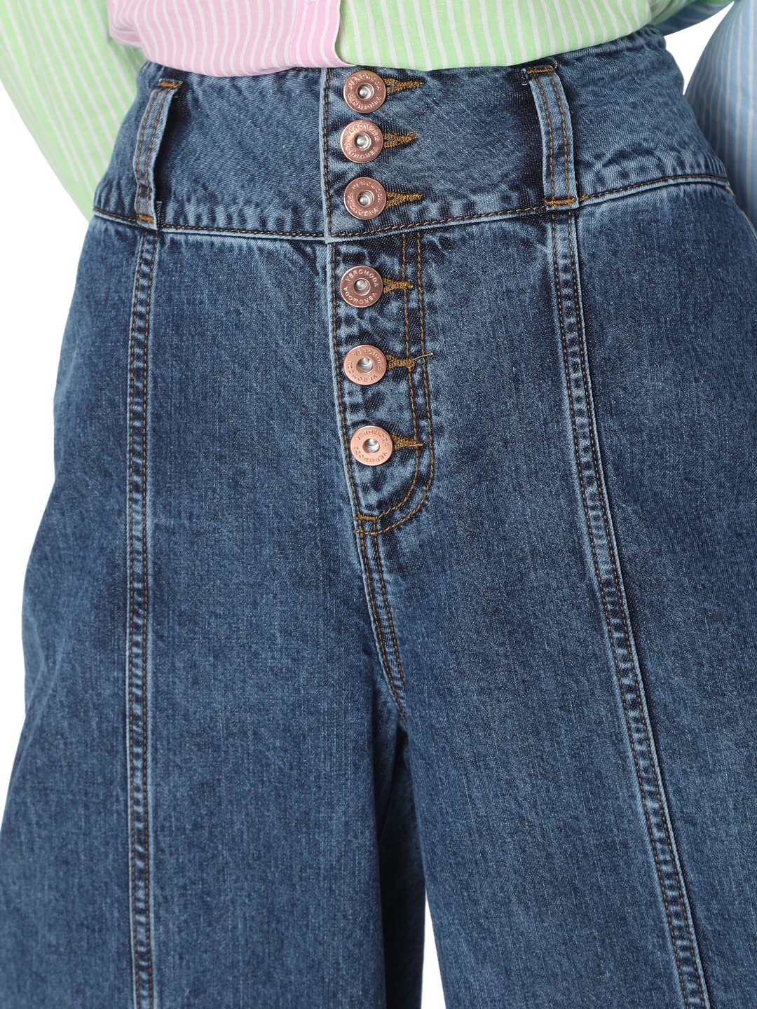 VERO MODA Women's Regular Jeans (190544601-Light Blue_Light 33)
