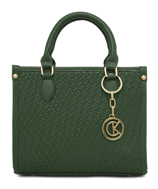 CUCKOOS LONDON Top Handle Bag For Woman Office Bags Handbags Big Size, Trendy Hand Bags for Women Stylish - Ladies Designer Crossbody Satchel Bag for Birthday, Anniversary Gift - ELVIA, Green