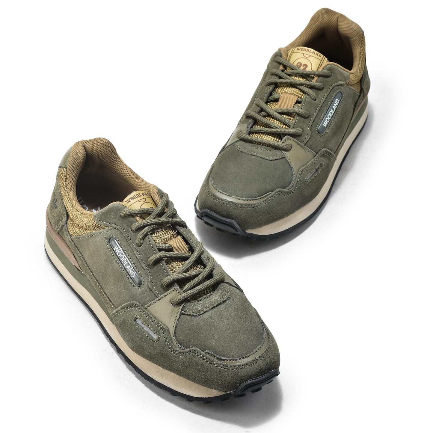 Woodland Men's Olive Suede Casual Shoes-11 UK (45EURO) (OGJ 6439024)